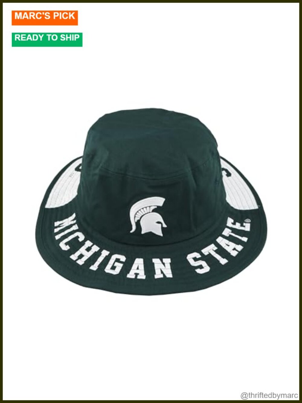 NCAA Officially Licensed Bucket Hat Cotton Twill Wide Brim Embroidered Logo